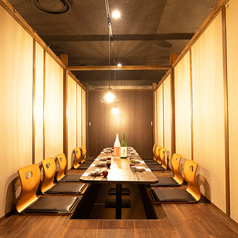【大人数】40名様までの大人数でのご利用にも可能です!!少人数～団体様までご利用可能な個室席を完備しておりますので、様々なシチュエーションに最適です!!店舗貸切のご予約も承っておりますので、お気軽にお問い合わせください!!お部屋に限りがありますので、早めのご予約がおおすすめです!!