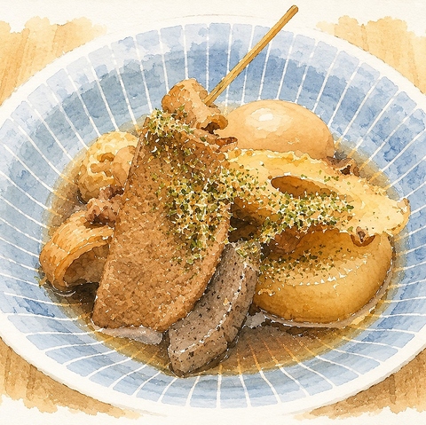 静岡名物おでんを中心に、観光や出張にも便利な居酒屋です