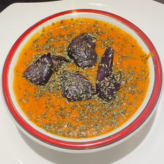 ナスとバジルのキーマカレー