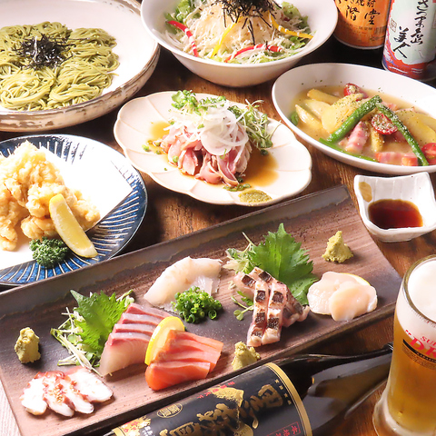 海鮮/揚げ物/宮崎地鶏のたたきなど多彩なお料理が楽しめる居酒屋です