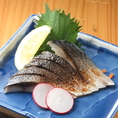 炙り〆鯖刺身