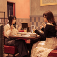 イタリアンベースのディナーメニューで少し贅沢なひとときを。「Miss pretty woman」は、女子会やデート、ママ会にも使える万能空間。時間帯ごとに違うかわいいが楽しめます。