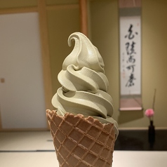 ほうじ茶ソフトクリーム