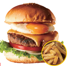 エッグ&チーズバーガー