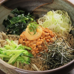 梅おろし納豆蕎麦