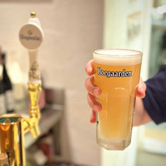 ヒューガルデンホワイト生ビールで乾杯！