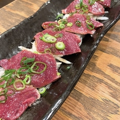 牛ハツタタキ~塩ごま油~