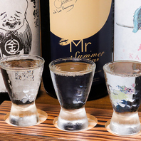 店主が自信を持って厳選した旨い日本酒の数々…。