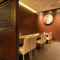 完全個室や半個室をご用意。接待・お祝いなども◎