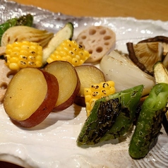 旬の焼き野菜 おまかせ盛り合せ(小)