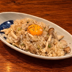 きのこ月見チキンチャーハン
