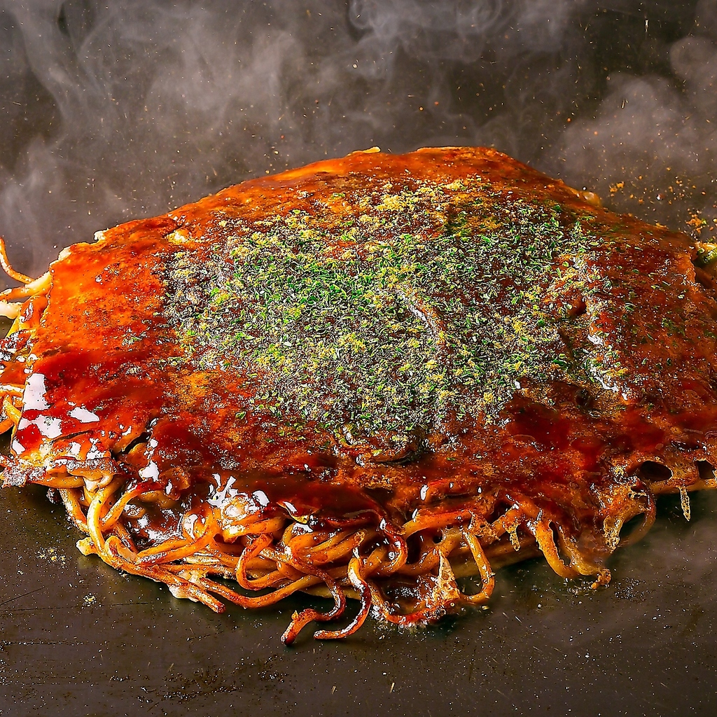ソースの焼けた香りがたまらないもだん焼き!!豚もだん・イカもだん/播州風・大阪風など種類豊富です!