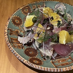 【季節限定】炙り鰹とみかんのフレンチカルパッチョ