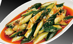 胡瓜のニンニクソース和え