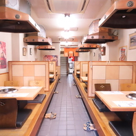 人数に合わせて選べる多彩な個室◎