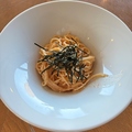 料理メニュー写真&nbsp;濃厚明太子のクリームパスタ(バゲット付き)