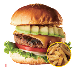 アボカドチーズバーガー