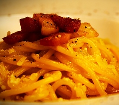 パンチェッタのまろやかカルボナーラの写真