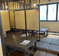 大型宴会が可能な掘りごたつ式のお座敷完備