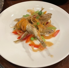 揚げたて　メヒカリの南蛮漬け