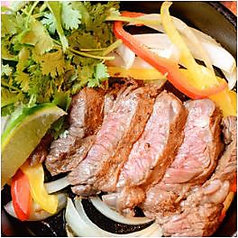 Beef Fajitas　ビーフファヒータ（牛サガリのステーキ ）150g