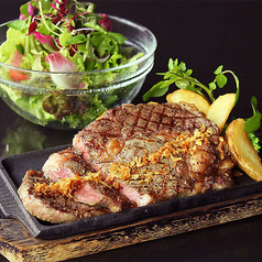 大麦牛ステーキサラダセット