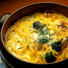 チーズのグラタン風パスタ