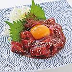 桜肉のユッケ