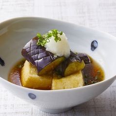 大長茄子と豆腐の揚げ出し