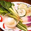 料理メニュー写真 江戸菜入り季節の野菜3種盛り