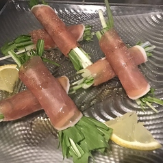 水菜生ハムロール