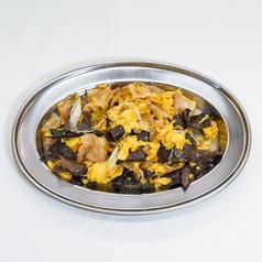 玉子とキクラゲのオイスターソース炒め