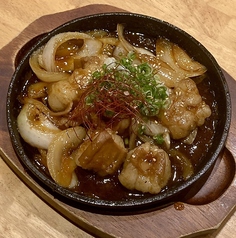国産ホルモンの鉄板焼き