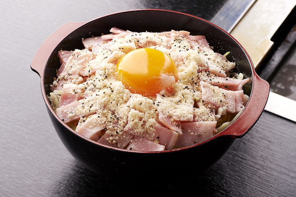 １度でいいから食べてみて！激ウマ超人気のカルボナーラもんじゃ！後悔させません！