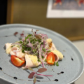料理メニュー写真 地鶏のカルパッチョ