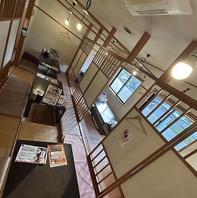 大型宴会が可能な掘りごたつ式のお座敷完備