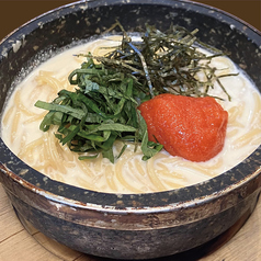 石焼明太クリームスープパスタ