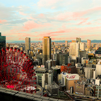 地上から120ｍから美しい夕日をお楽しみ下さい。