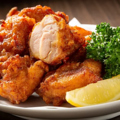 料理メニュー写真 名物！若鶏の大唐揚げ（5個）