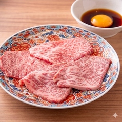 和牛焼きすき（卵だれ）