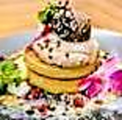 ◆2種のショコラソース・パンケーキ