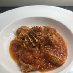 国産トリッパ〔ハチノス〕のトマトソース煮込み