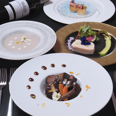 和牛or鴨でメインが選べる☆豪華なお肉のコース