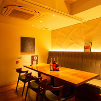 ゆっくり寛げる個室テーブル席デート・女子会・ママ会☆