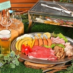 お肉たっぷりの屋上BBQプラン★