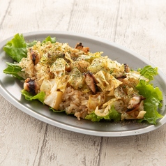 赤イカのにんにく焼き飯