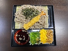 冷し海老天そば