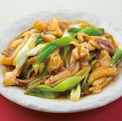 イカと長ネギの炒め