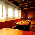 8名様のお席になります！オフ会にもどうぞ！掘りごたつのお座敷となります。