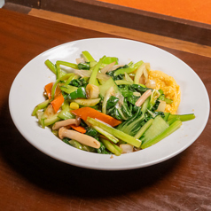 青菜と卵炒め